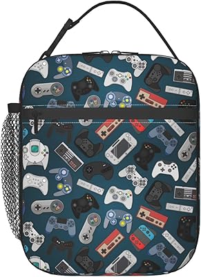 Amazon.com: FUABJPOI Video Game Controller Insulated Lunch Bag ...