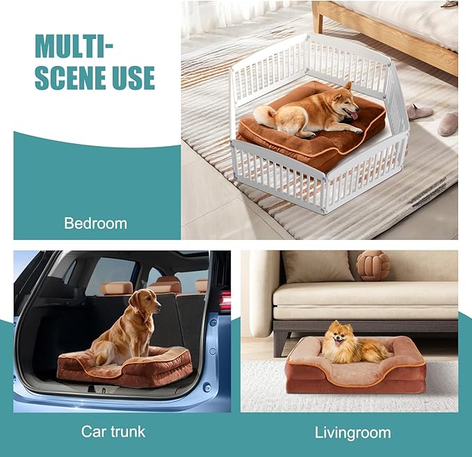 Cama Ortopédica para Perro Grande 89x64cm Lavable Impermeabl miniatura 6