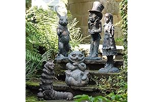 Limited Edition Wonderland Garden Sculpture Set Decoration for Indoor & Outdoor Areas