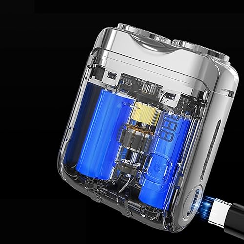 Miniatura 7 de Mens Electric Shaver  High-Speed Face Trimmer, Portable Rechargeable Beard Shaver, Wet Dry Shaving Tool  Cordless Grooming Kit for Home and Travel,