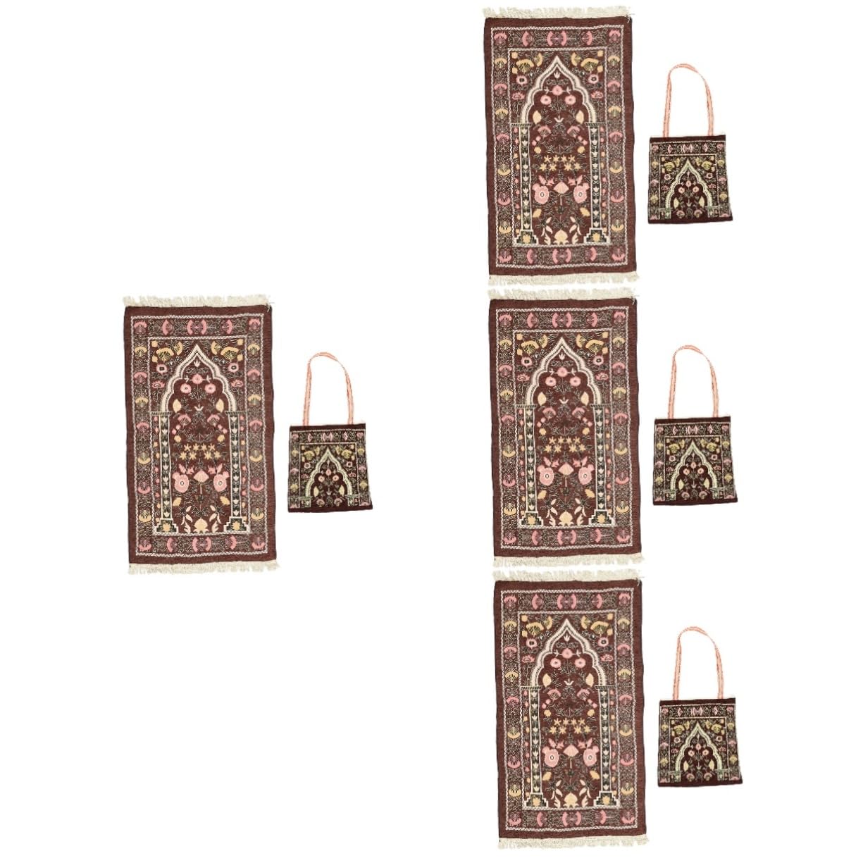 Tapis de prière exquis en chenille de style traditionnel Magiclulu
