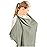 Konssy Muslin Nursing Cover for Baby Breastfeeding, Breathable 100% Cotton Breastfeeding Cover with Rigid Hoop for Mother Nursing Apron, Multi-use Carseat Canopy (Fog Green)