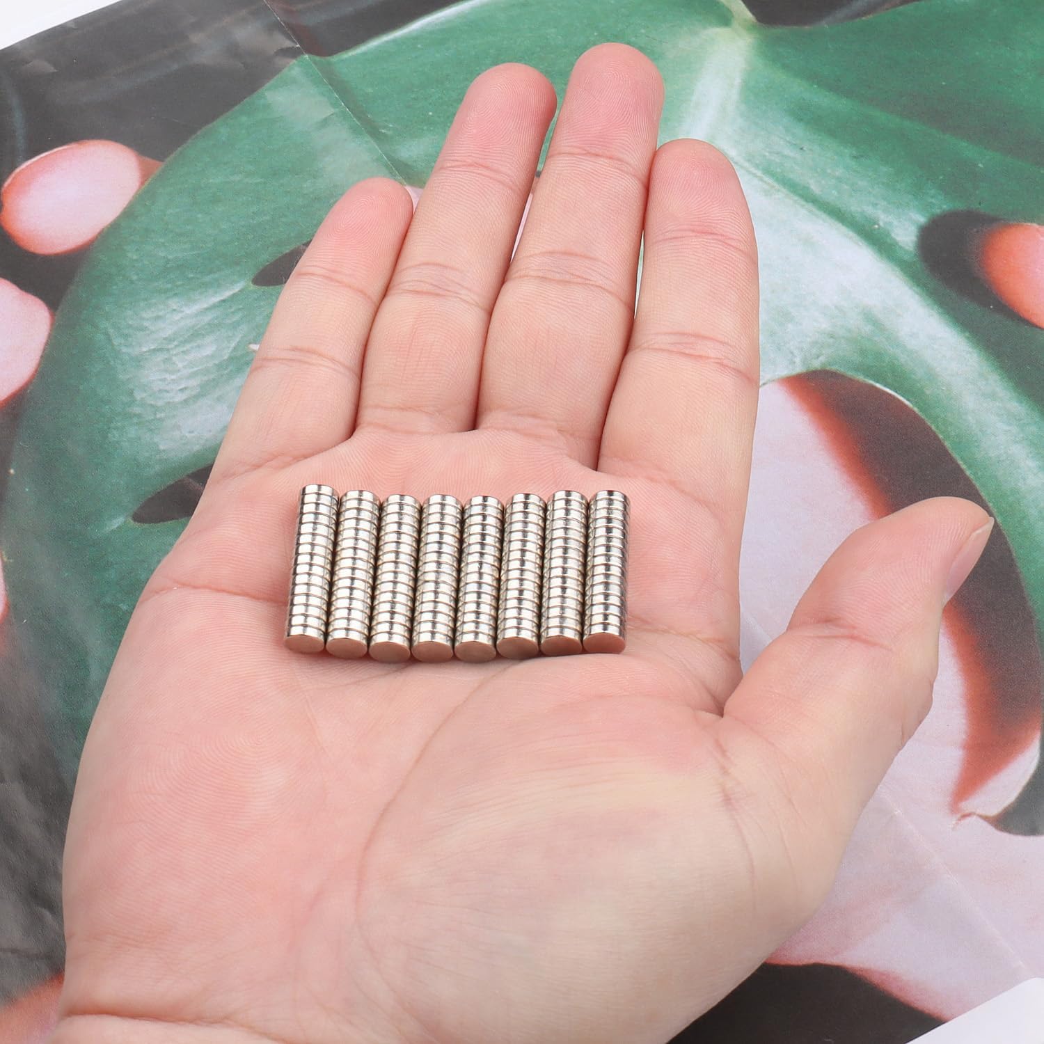 60 Pcs Small Round Neodymium Magnets for Crafts – Little Tiny Mini Refrigerator Whiteboard Locker Fridge Dry Erase Board Cabinets & Nail Art
