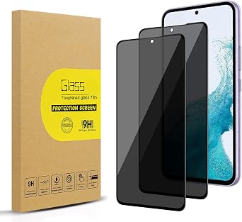 2 Pack Privacy Screen Protector for Samsung Galaxy S23/ Galaxy S22