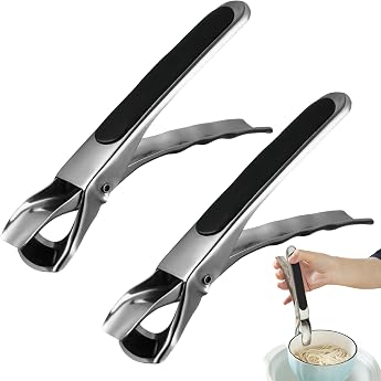 2 pieces anti-scalding tongs kitchen retriever oven tongs