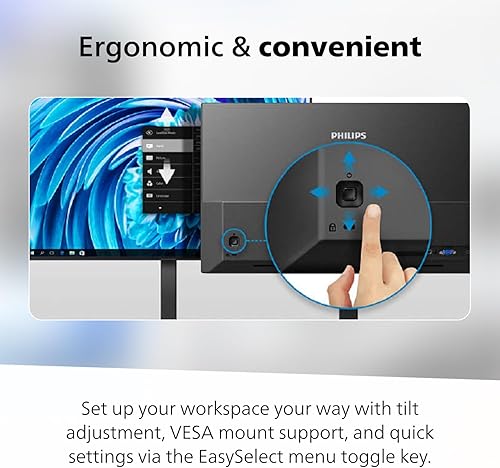 Vista 28 de Philips - Monitor de 27 pulgadas Full HD (1920 x 1080) de 100 Hz, VESA, 1 puerto VGA, 1 puerto VGA, cuidado de los ojos, 4 años de garantía
