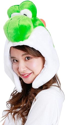 Miniatura 3 de SAZAC Super Mario Bros. Gorro de disfraz suave y cálido para adultos, Yoshi