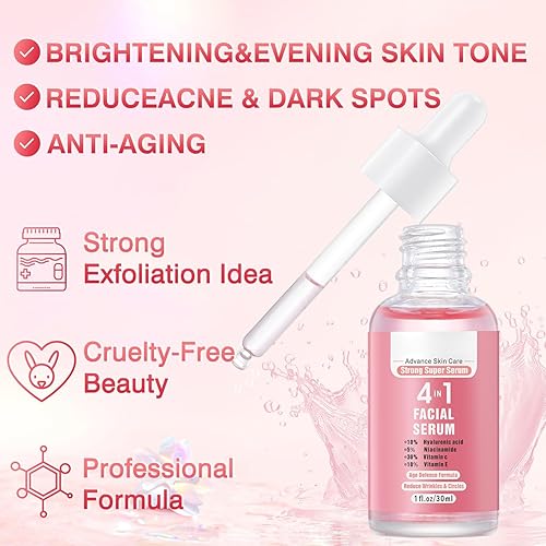 Miniatura 8 de Suero facial con vitamina C, suero facial hidratante con vitamina C, ácido hialurónico, niacinamida, vitamina E, antienvejecimiento, suero