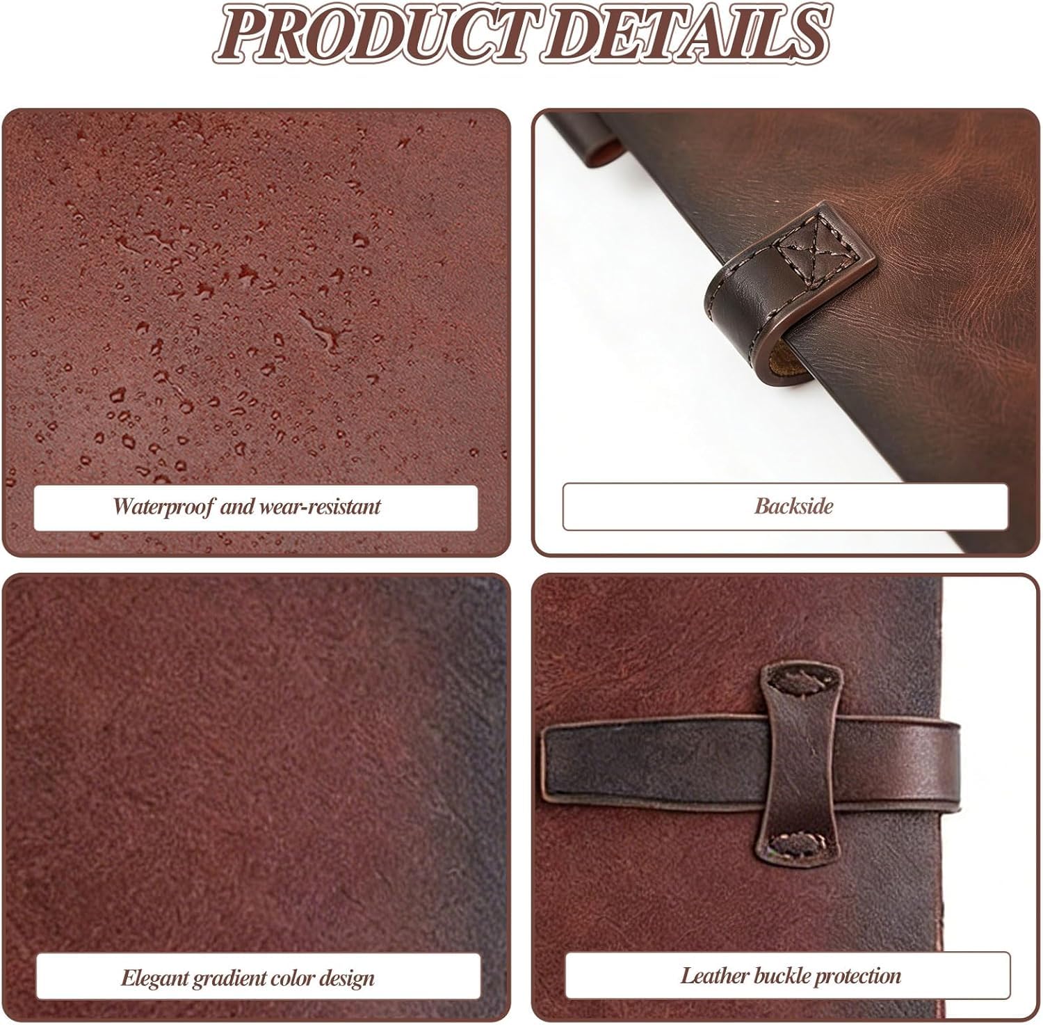 Vintage-notizbuch Aus Echtem Leder – Nachfüllbares, Dickes Notizbuch Mit 160 Linierten Seiten, Reisende, Schriftsteller Und Designer Zum Valentinstag Brown A5