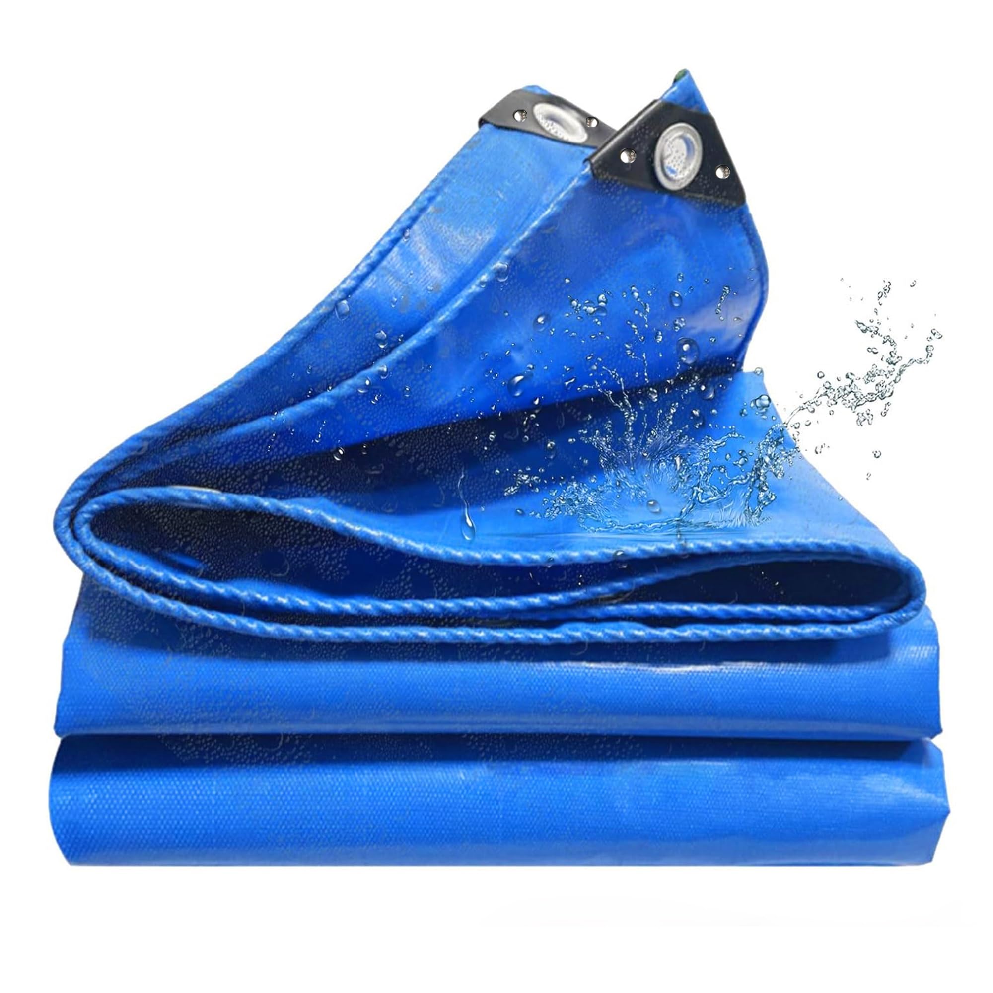 Jxlqfa Blue Heavy Duty Tarpaulin Waterproof, 0.5X15 M Tarp Multipurpose Protective Cover, Leightweight, Waterproof, Weather Proof Jxl11,