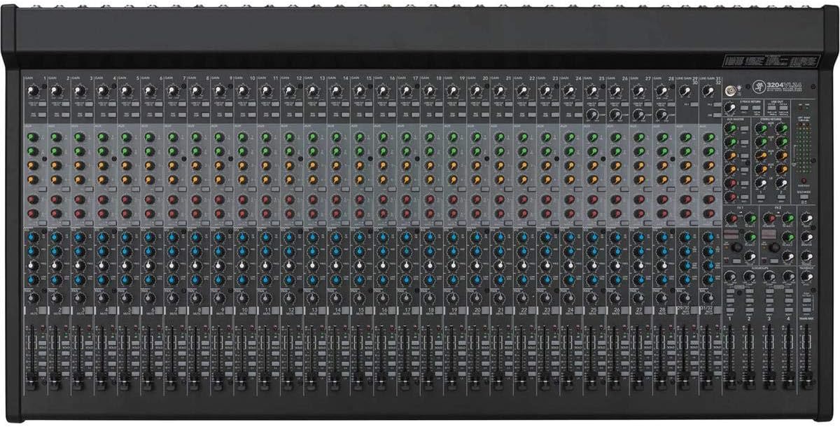 Mackie VLZ4 Series, 32-channel 4-bus FX Mixer with Ultra-wide 60dB gain range and Onyx Mic Preamps, USB (3204VLZ4)