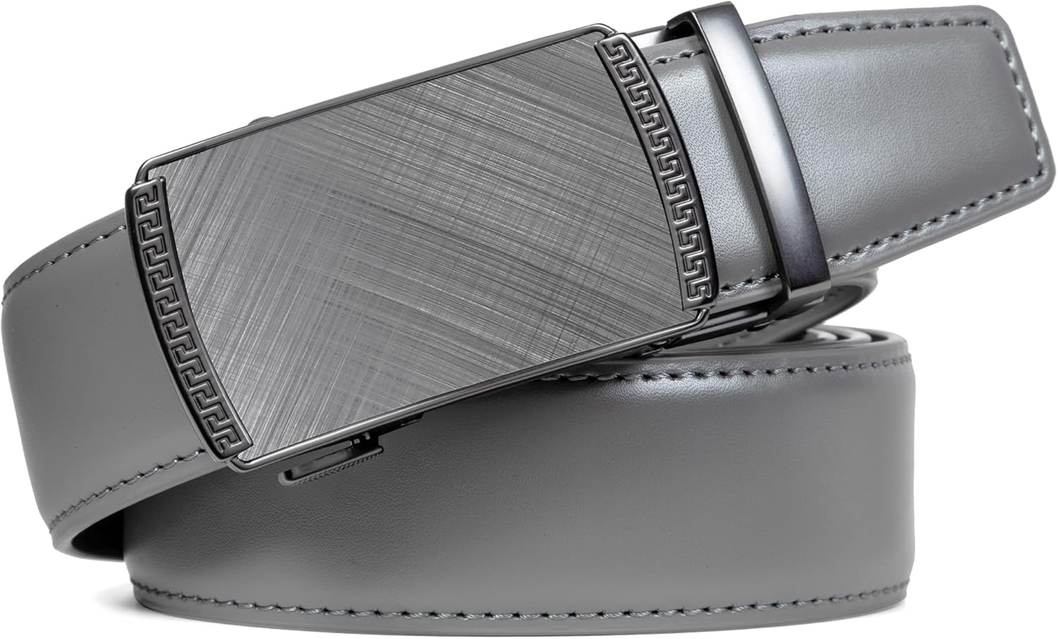 Founders & C Ratchet Belts for Men-Black/Brown Belt Leather 1 3/8" for Casual Dress-Micro Adjustable Belt - Image 5