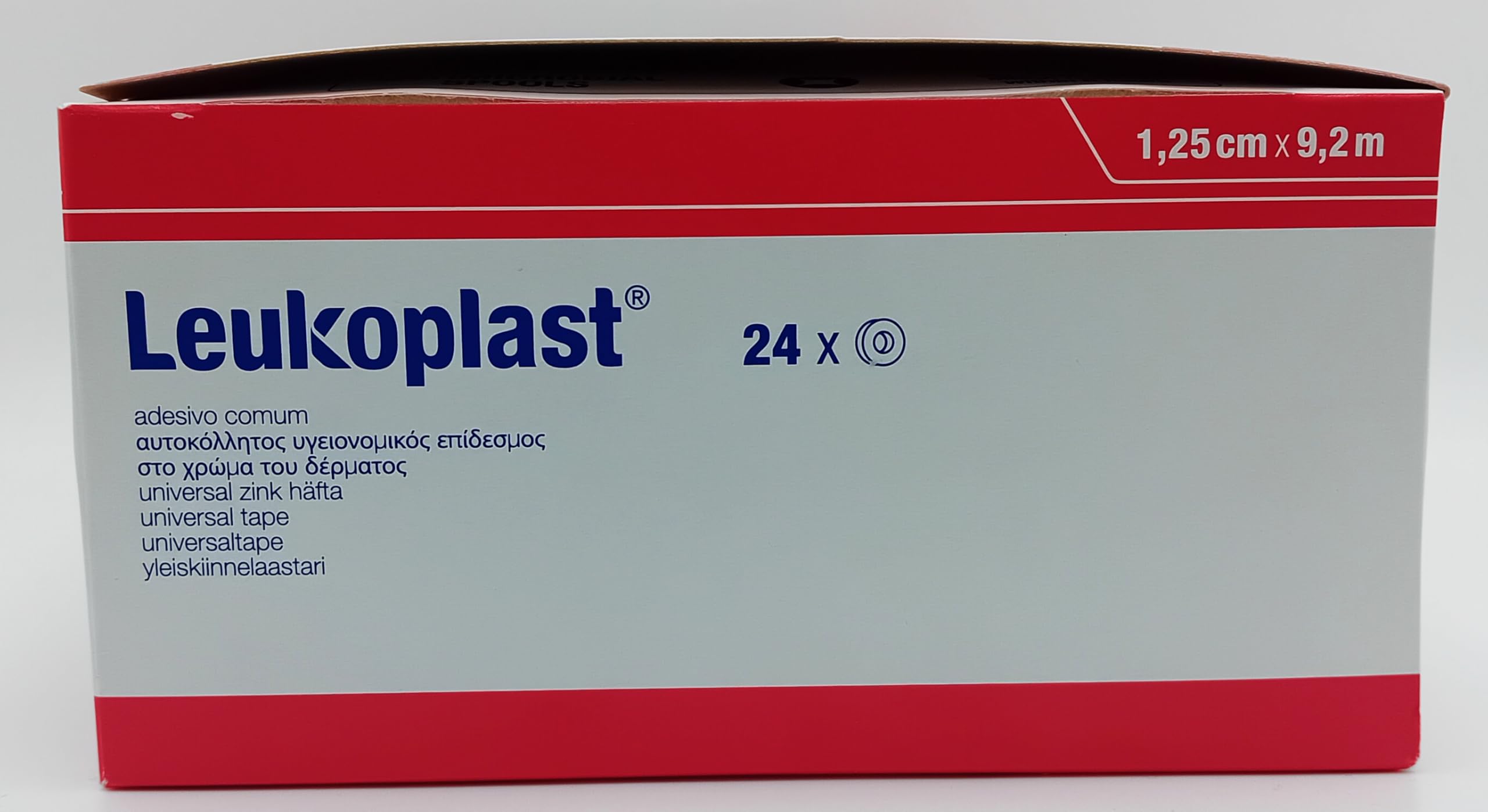 Nastro adesivo medico, 1,25 cm x 9,2 m, confezione da 24, sicuro e delicato