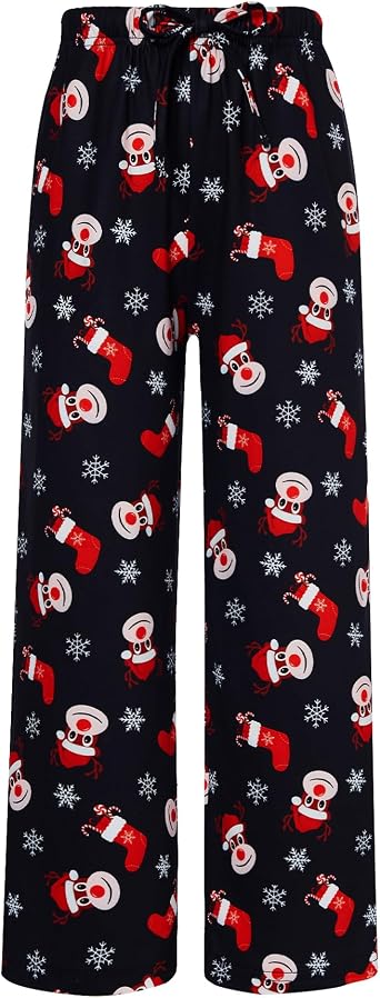 BFUSTYLE Kids Pajama Pants Funny Boys Girls Pyjamas Loose Holiday Bottoms 6-16 Years Pjs Trouser
