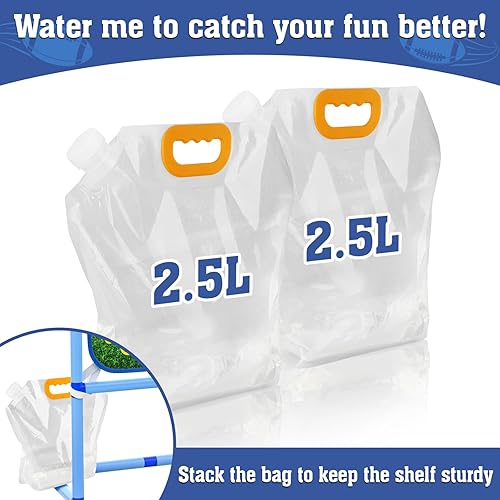 Vista 4 de Football Toss Game with 4 Inflatable Balls, Indoor/Outdoor Football Throwing Target Toy for Kids Ages 4-7 8-12- Perfect Christmas Birthday Gifts for