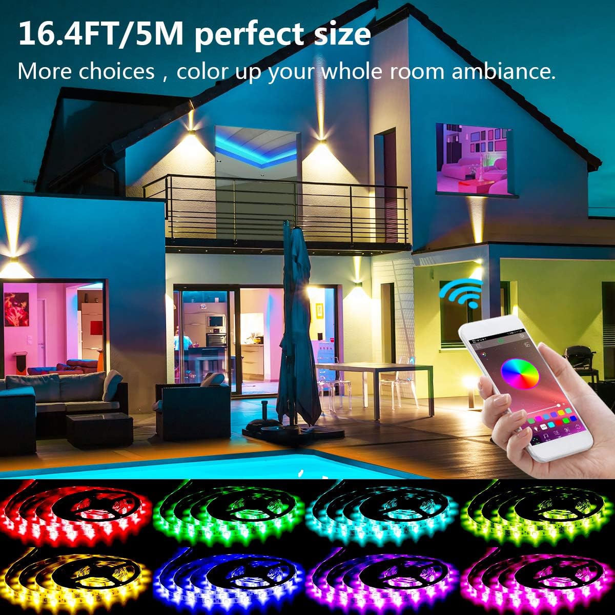 KIKO Led Strip Lights Smart Led Lights 16.4 Feet