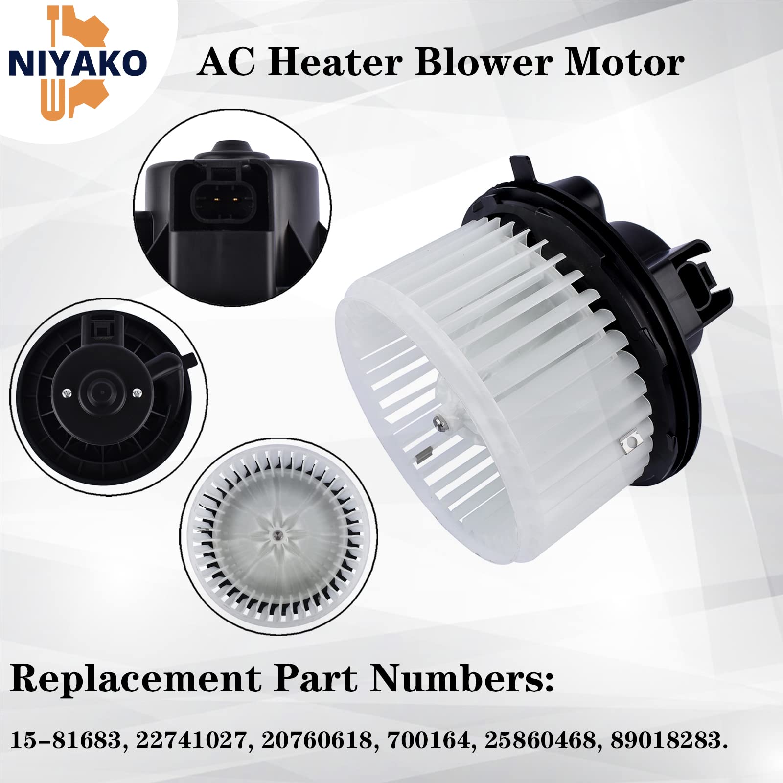 MAYASAF 700164 HVAC Blower Motor Assembly Fit For Chevy Silverado/Suburban/Tahoe/Avalanche, For GMC Sierra/Yukon, For Cadillac Escalade, For Hummer H2 In | Whizz - Foto 8