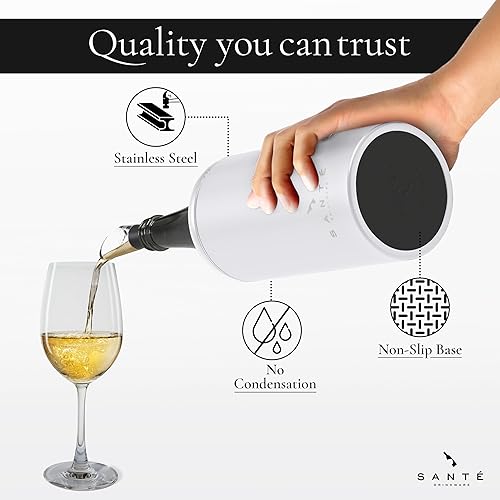 Miniatura 4 de Cubo y palito para enfriar vino, mantiene el vino y el champán refrigerados durante horas, regalo perfecto para los amantes del vino, portátil,
