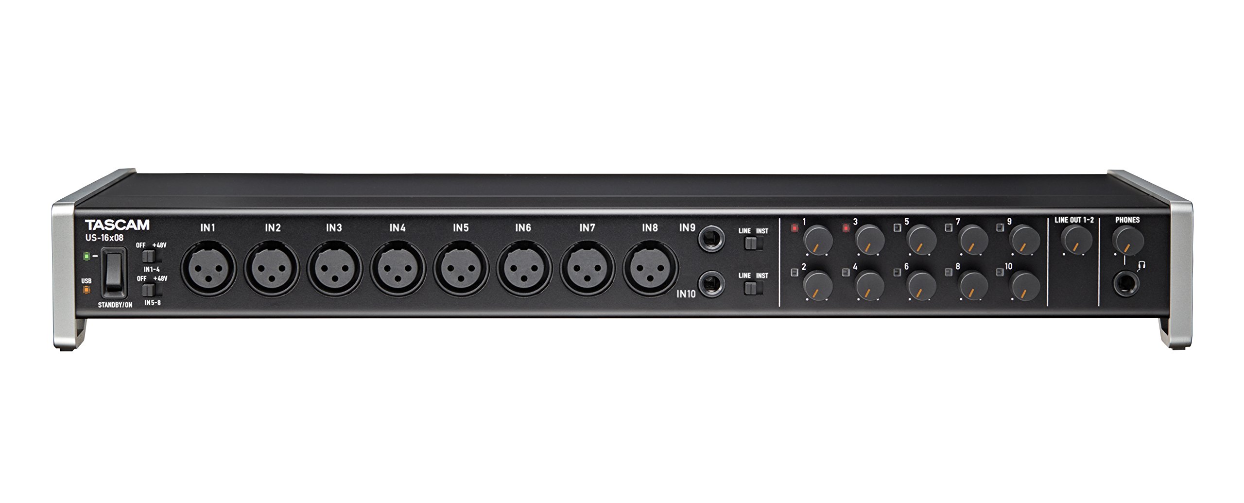 Tascam US-16x08 – Interface Audio/MIDI USB (16 entrées, 8 sorties)