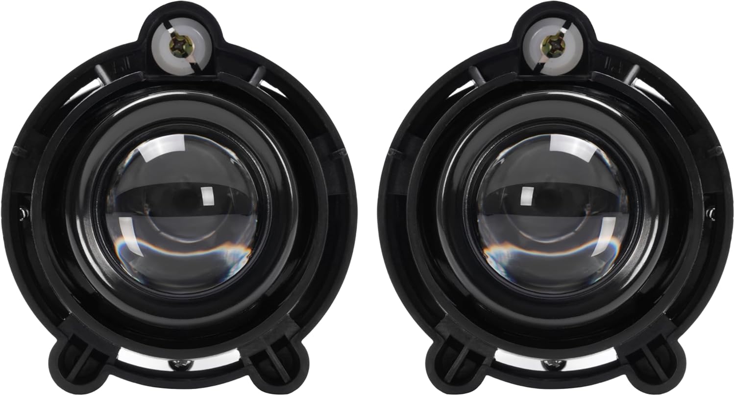 HECASA Fog Light Compatible with 2003-2018 Chevy Chevrolet Impala Equinox Malibu GMC Buick Cadillac CTS Saturn Pontiac Front Bumper Fog Lamp Replacement for GM2593157 10335108 Clear Lens 2 Pcs