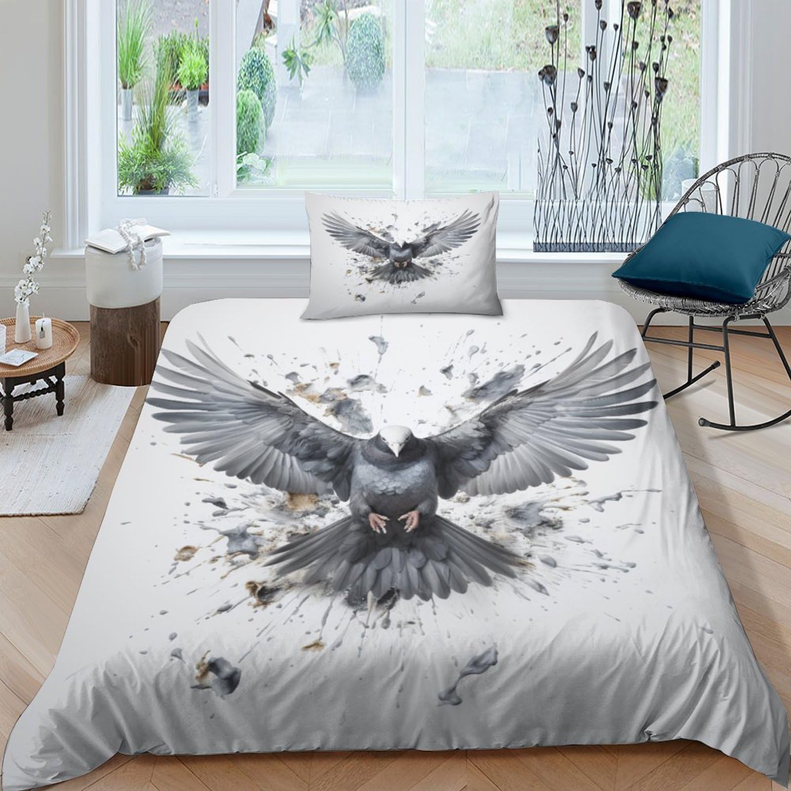 Housse de couette Wild Porcseon 3D microfbre 135x200cm