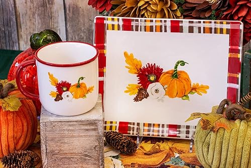 Miniatura 10 de Boston International Plato de cerámica para servir, 10 x 8 pulgadas, Bee Haven