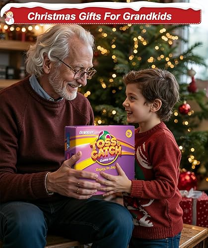 Miniatura 2 de Juego de Lanzar y Atrapar Pelota, Relleno de Media de Navidad para Niños Pequeños, Juguetes para Niños y Niñas de 3 4 5 6 7 8 Años, Regalo