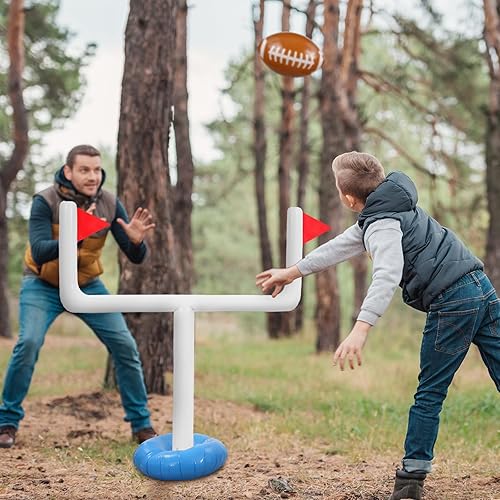 Miniatura 5 de Juego de fútbol inflable jumbo con pelota de fútbol con pelota de fútbol, poste de portería de fútbol, accesorios de fútbol al aire libre, juguetes