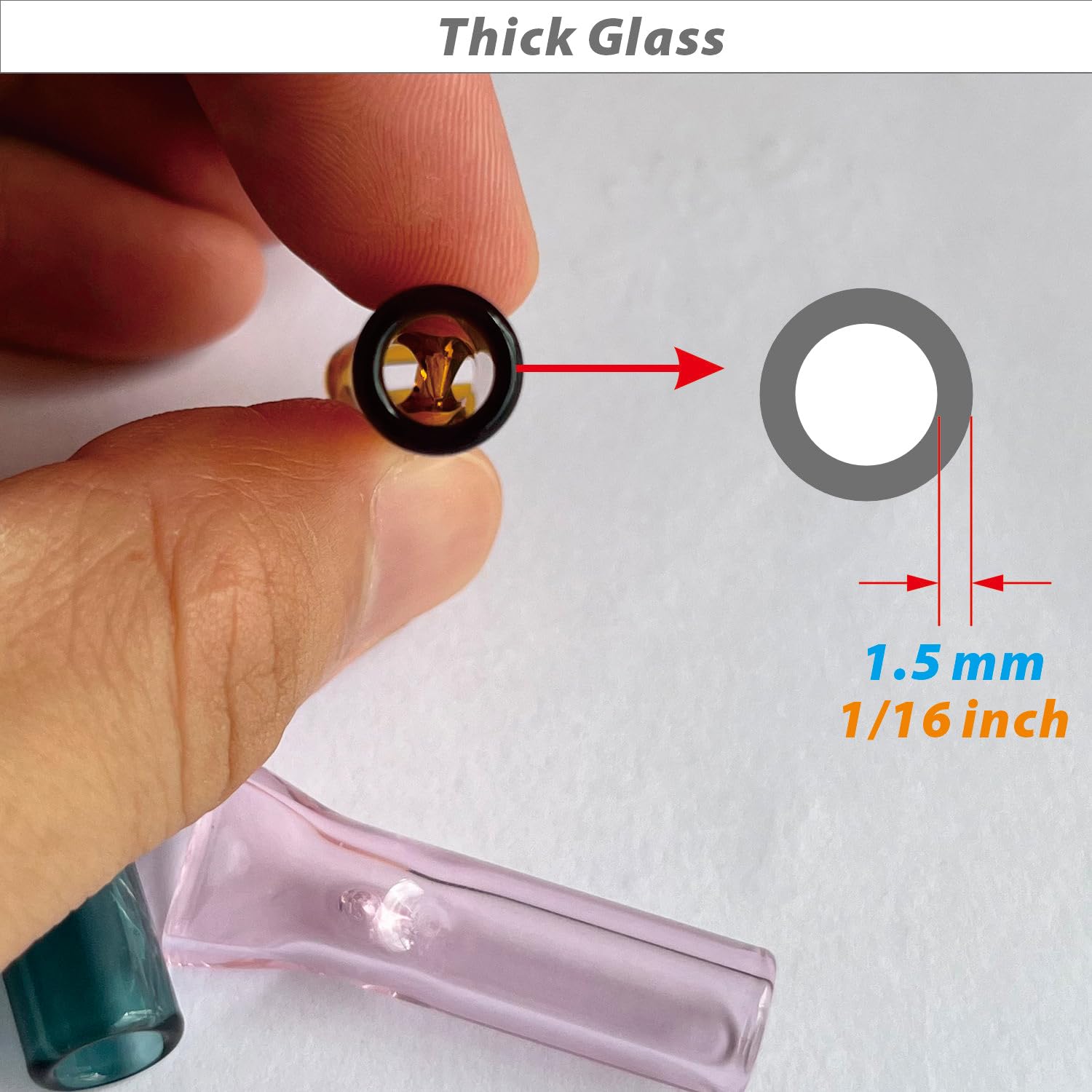 Amazon.com: Glass Tips for Joints,25 Pack Thick Glass Flat Mouthpieces  Filter for Pre Rolled Cones,5 Colors-2 Sizes(6mm and 7mm Inside  Diameter),Easy to Clean : Health & Household