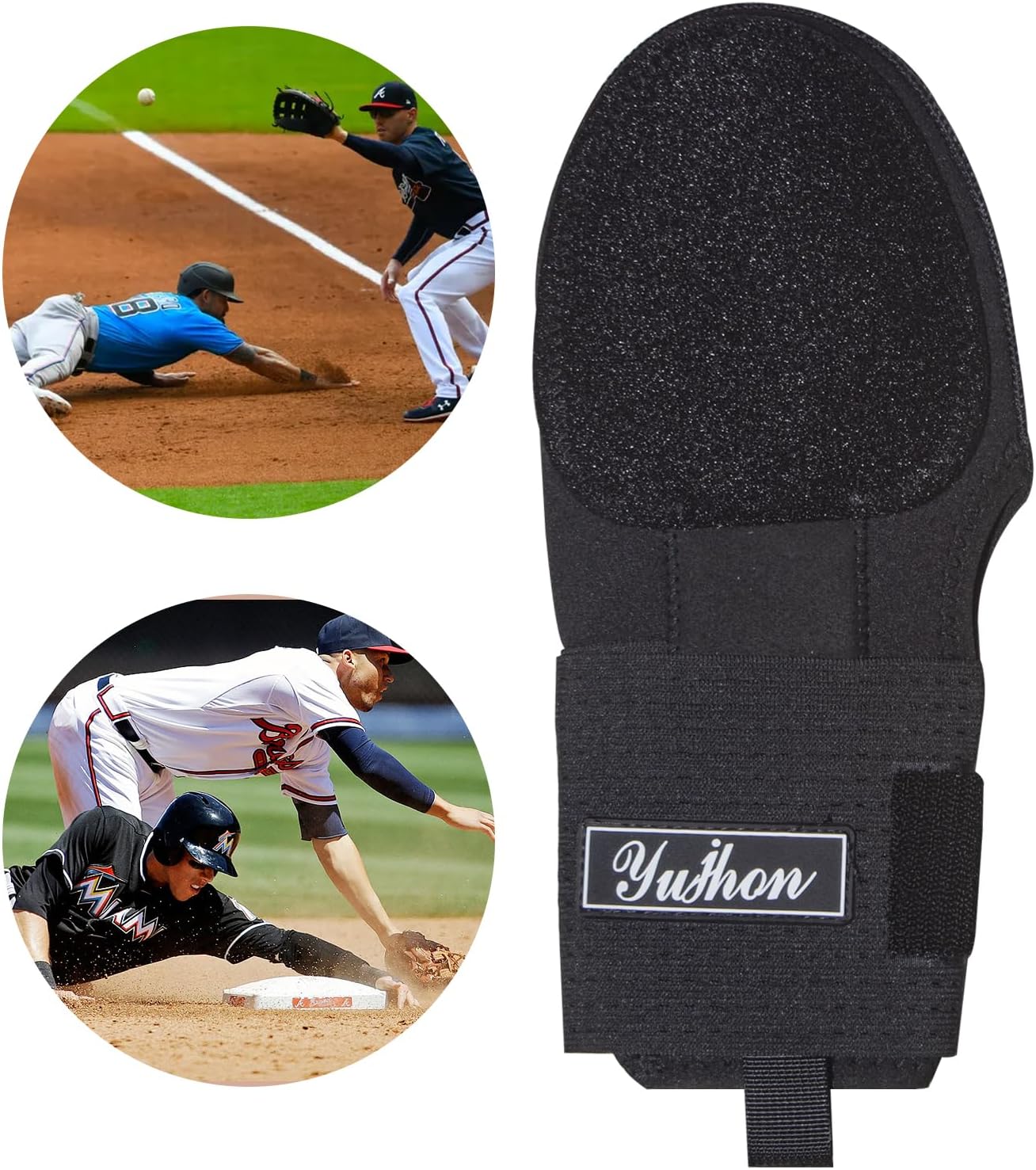 Sliding Mitt Youth and Adult Baseball Sliding Glove with Thumb Hole Softball Hand Wrist Protector with Elastic Compression Strap for Running - Image 8