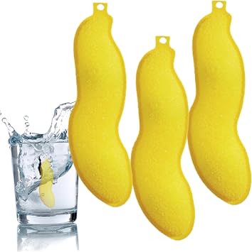 Magic Bottle Cleaning Beans 3pcs Reusable Bottle Cleaning Beans Pea-Shaped Water Bottle Cleaner Sponges for Bottle Internal Cleaning Yellow Magic Bottle Cleaning Beans Magic Beans Bottle Cleaner