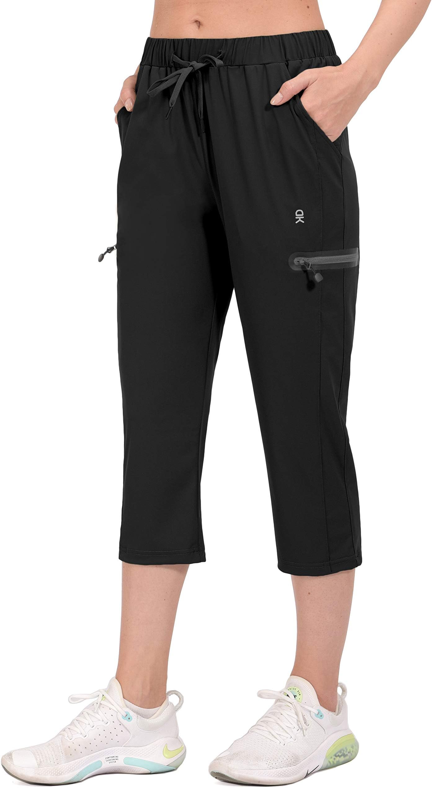 Little Donkey AndyWomen's Ultra-Stretch Quick Dry Lightweight Ankle Pants Drawstring Active Travel Hiking