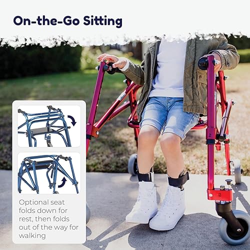 Vista 7 de Drive Medical KA2200-2GKB Nimbo - Andador posterior, color azul caballero