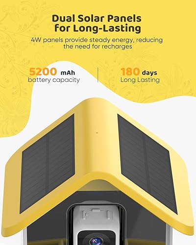 Miniatura 15 de Comedero para pájaros con cámara alimentado por energía solar: alimentador de pájaros con cámara inteligente de vapor en vivo 2K para exteriores