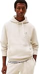 Tommy Hilfiger Mens Medium Weight Solid Fleece Hoodie Sweatshirt, Also Available in Big & TallHooded Sweatshirt