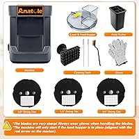 Vista 7 de Procesador de Alimentos Comercial Eléctrico Anatole para Vegetales con 3 Cuchillas de Acero Inoxidable de Alta Capacidad para Zanahoria, Papa