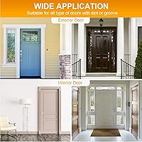 Vista 7 de Weather Stripping Seal Strip for Doors and Windows, Seal Strip,Easy Cut to Size Foam Kerf Door Frame Weather Stripping, Large Gap Seals for 40-inch