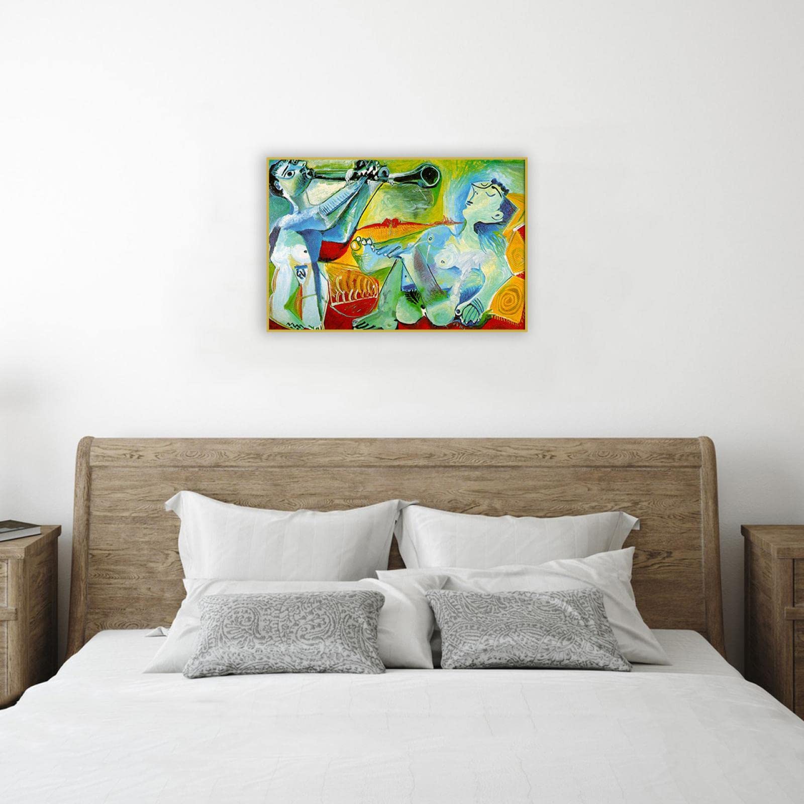 Amazon｜パブロ・ピカソ「オーバード」有名な抽象画。キャンバス