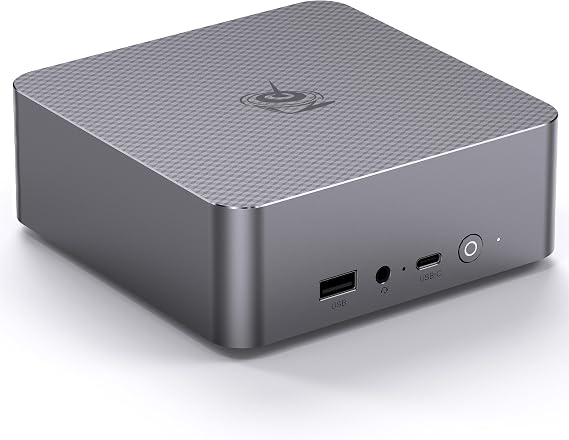 Beelink Mini PC EQi12, Intel Core 1220P(Max 4.4GHz, 10C/12T), 16GB DDR4 500GB PCle4.0 SSD Mini Computers, Dual LAN/Wifi6/BT5.2, Dual 4K Display, Built-in Power Supply Office Micro PC