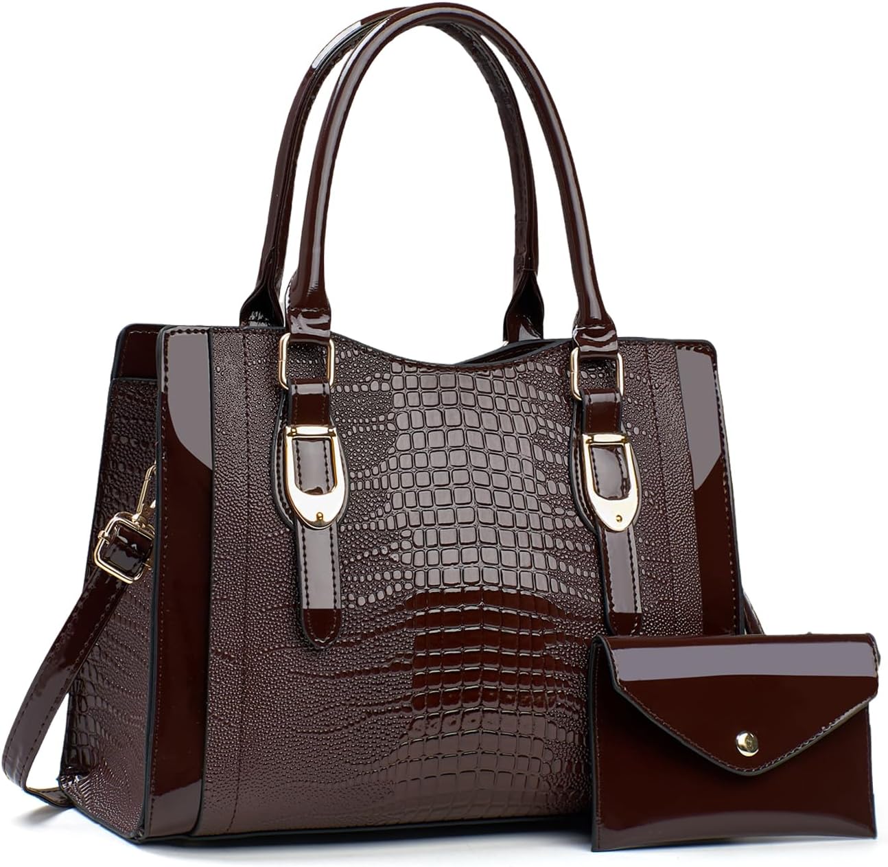 NICOLE & DORIS Handtassen voor dames, elegant lakleer, handtas
