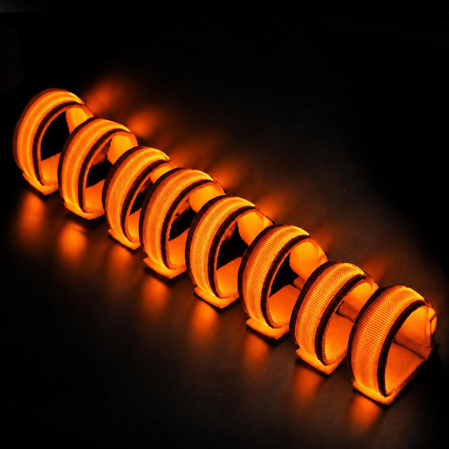 FANL 8 Pack LED Glow Bracelets, 8 Colors, Light Up Party Favors