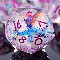 Vista 49 de DNDND Dados de Resina Ojo DND de Borde Afilado Dado de D&D con Estuche de Regalo para Juego de Dungeons and Dragons (Ojo de Dragón Verde)