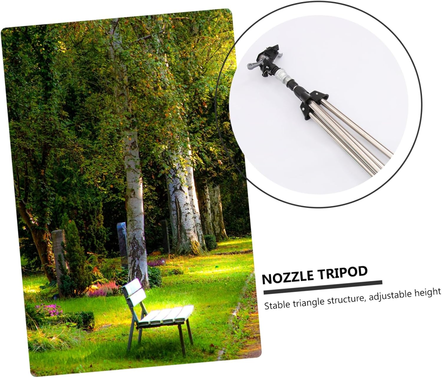 Water Adjustable Irrigation Field Tripod Spray Head Bracket for Garden and Lawn