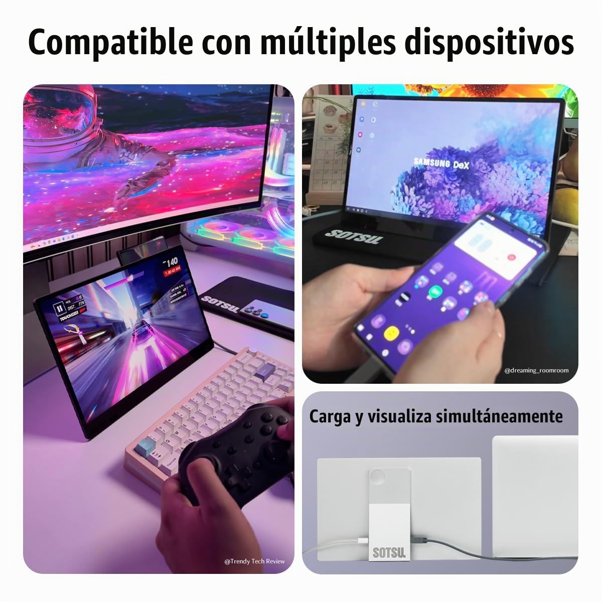 Amazon.com: SOTSU FlipAction Go Monitor portátil de 14 pulgadas