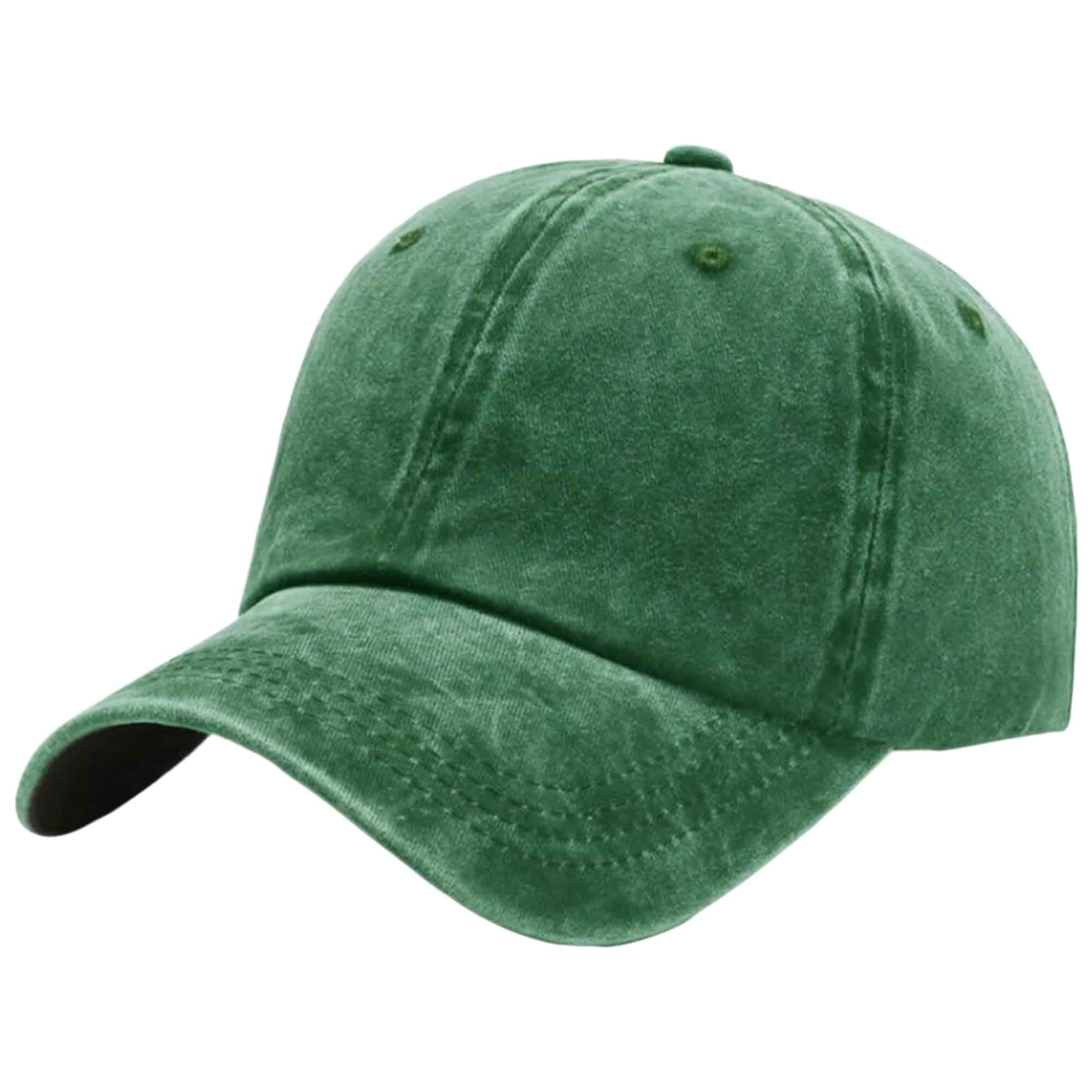 Retro Washed Cotton Baseball Cap - Adjustable Loose Classic Dad Hat for Men & Women