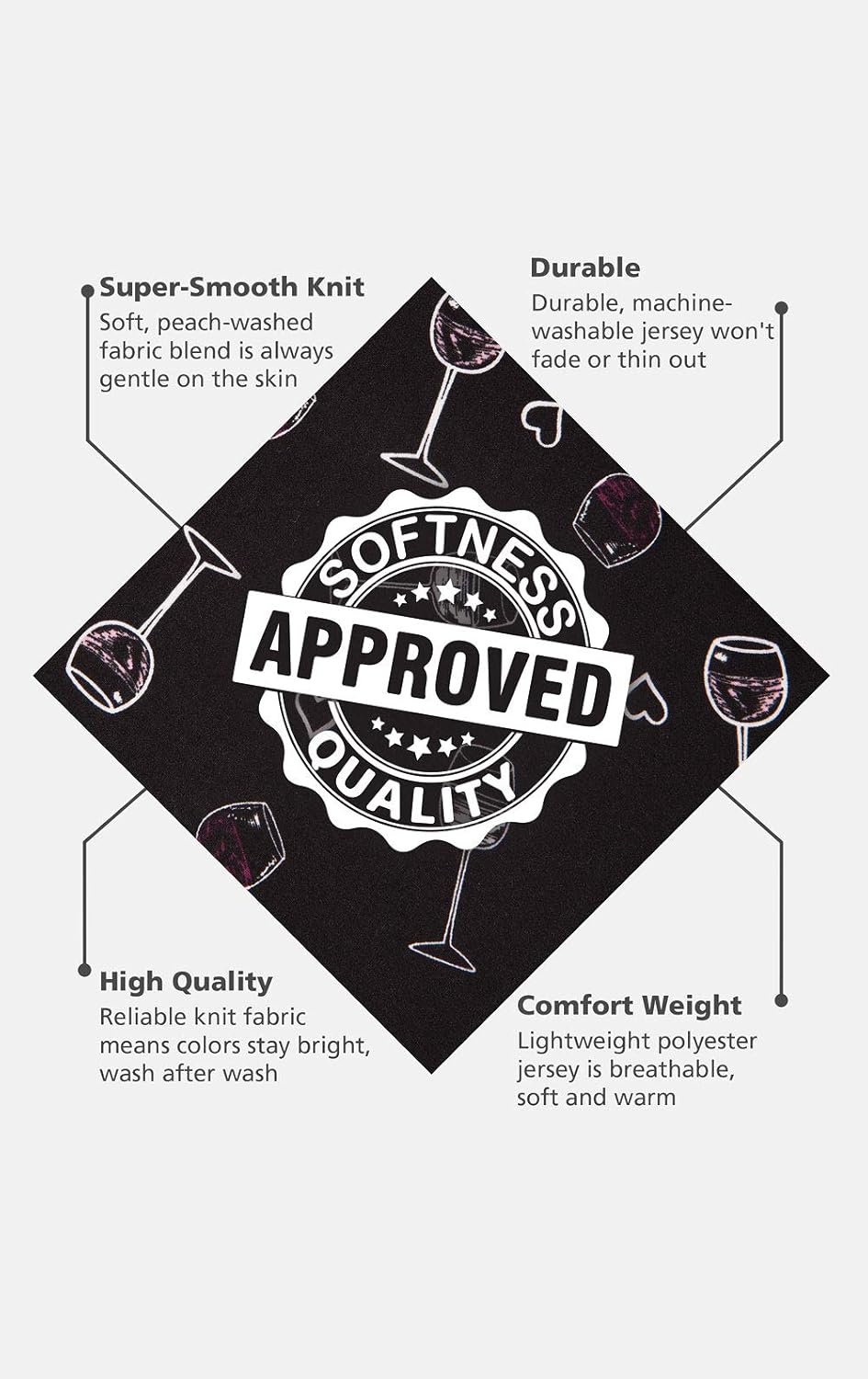 PajamaGram Womens Pajama Set - Women PJs, Ultra Soft, Printed - Image 6