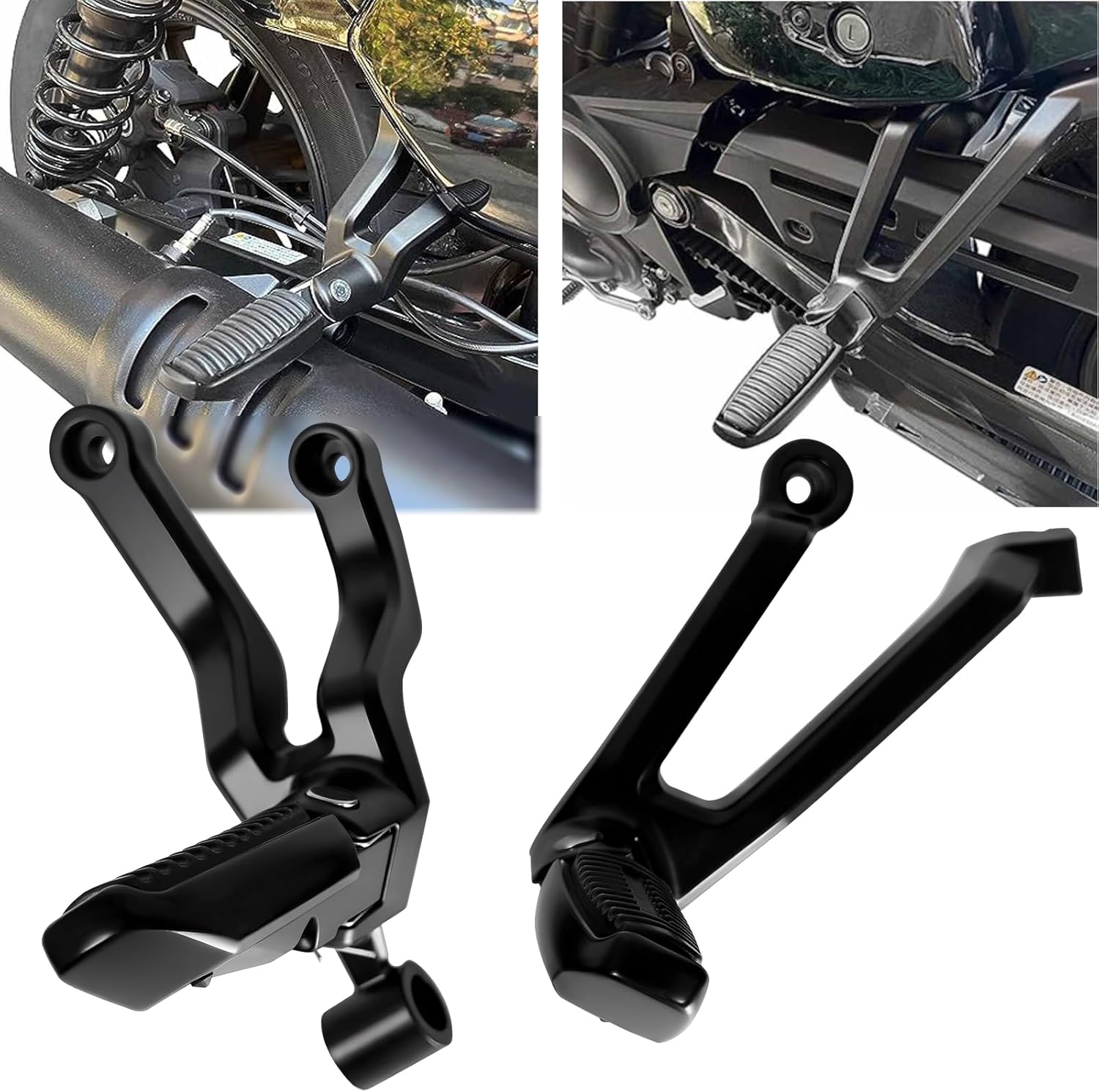 RH975 Footpegs Passenger Foot Pegs for Harley Nightster 975 RH975S Rear Foot Rests Pedal 2022-2025
