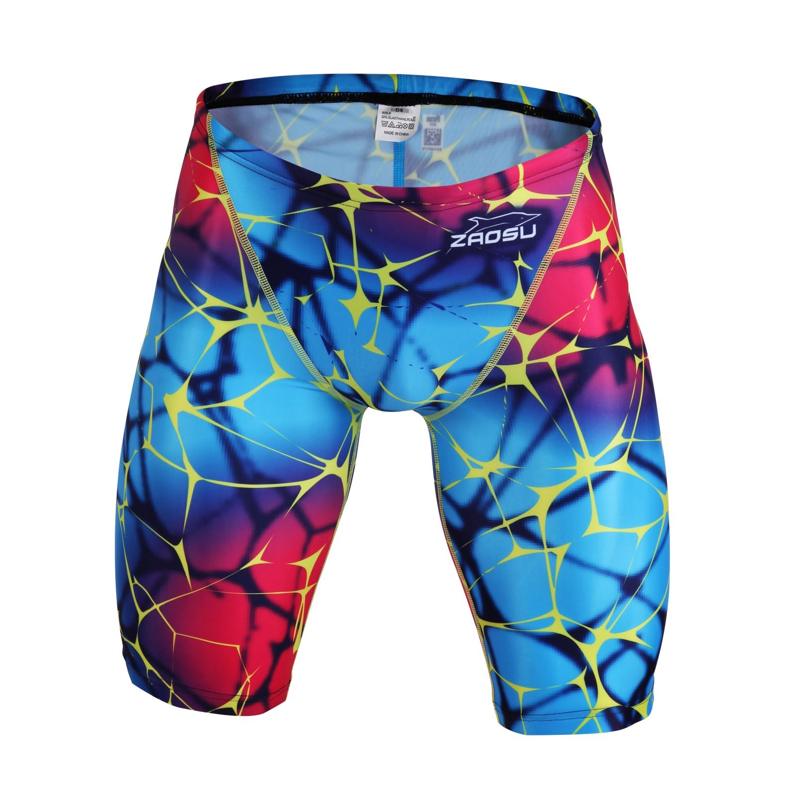 ZAOSU Maillot de bain de compétition Z-ColorMesh pour homme et garçon