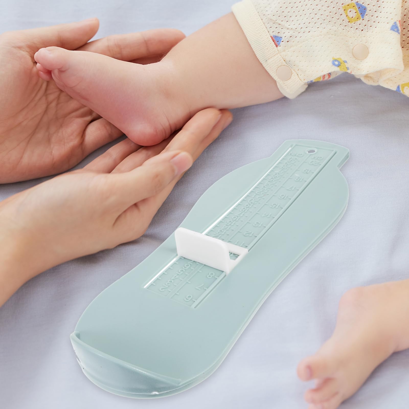 Healifty Appareil de mesure du pied pour le mesureur de chaussures pour enfants, achat de chaussures en ligne avec une mesure de pied (Bleu clair)