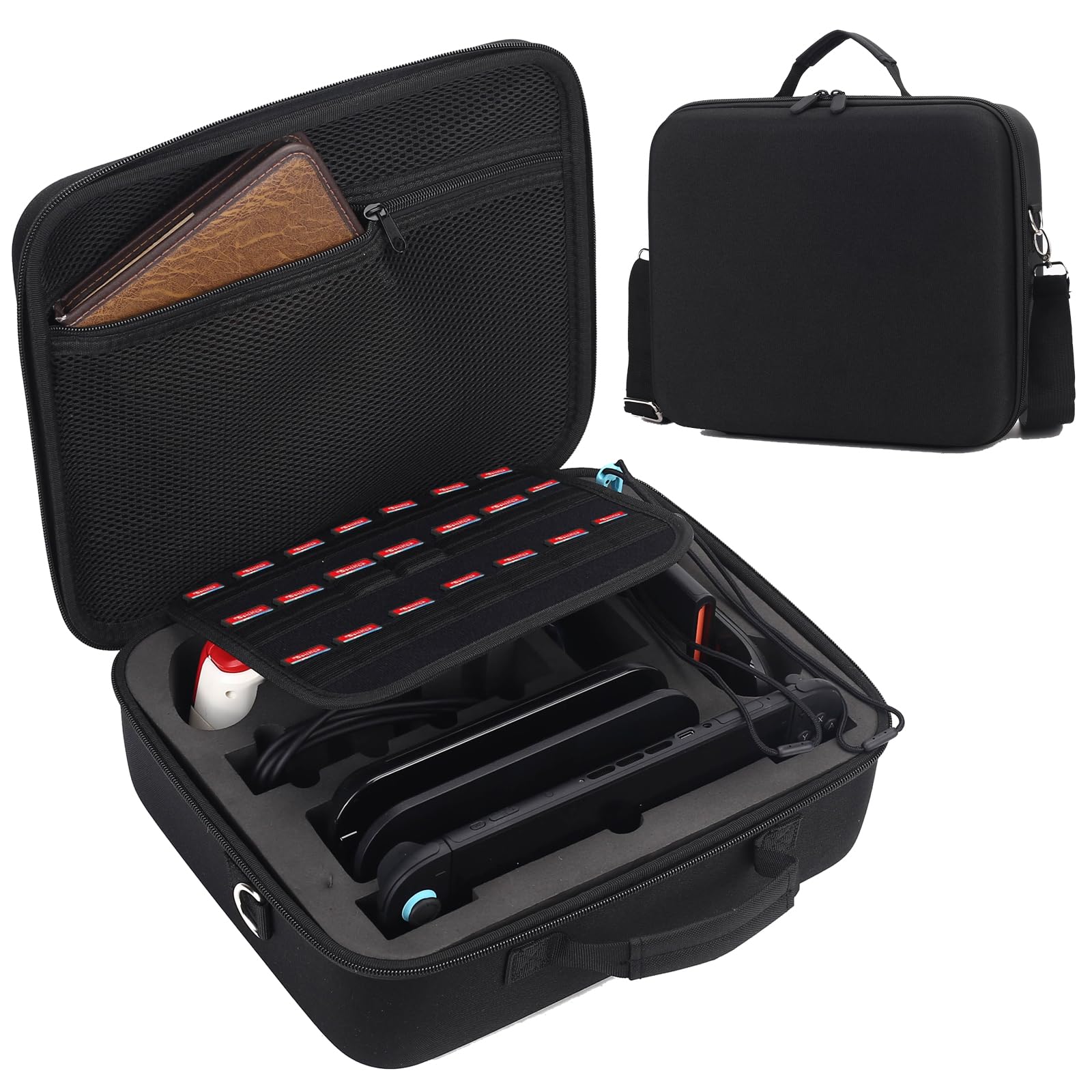 Flyekist Custodia rigida portatile per Nintendo Switch 2 (2025), custodia protettiva da viaggio deluxe per accessori controller console Switch 2